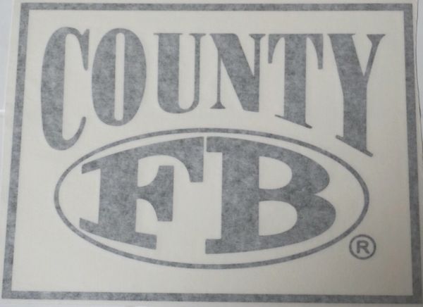 FB County Car Decals Black White Discount