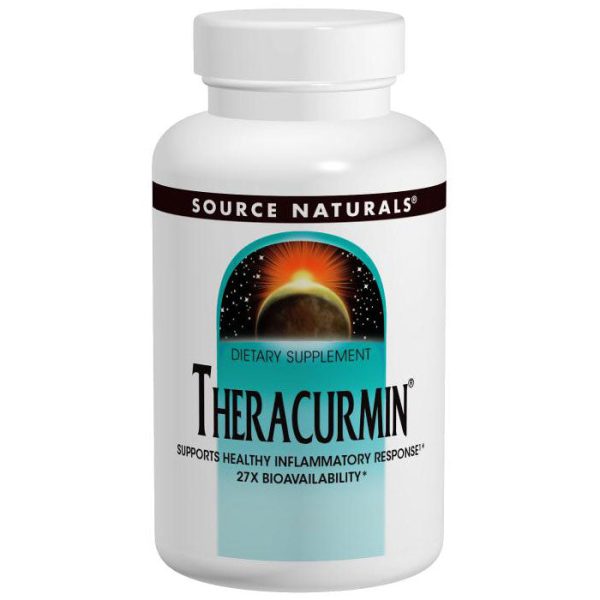 Theracurmin 300 mg, Turmeric Curcumin, 60 Vegetarian Capsules, Source Naturals Discount