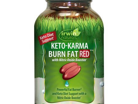 Keto-Karma Burn Fat RED, with Nitric Oxide Booster, 72 Liquid Soft-Gels, Irwin Naturals Online Sale