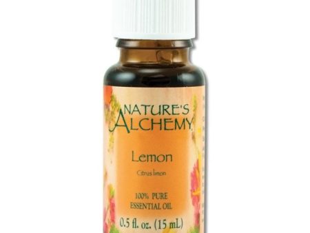 Pure Essential Oil Lemon, 0.5 oz, Nature s Alchemy For Sale