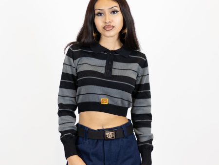 FB County Long Sleeve Charlie Brown Crop Top Online Hot Sale