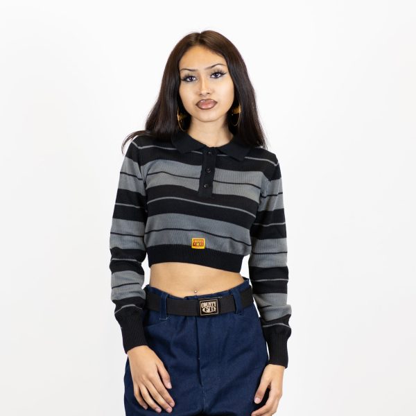 FB County Long Sleeve Charlie Brown Crop Top Online Hot Sale