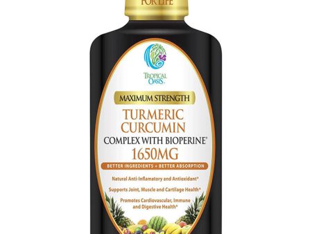 Liquid Turmeric Curcumin Complex with Bioperine, 32 oz, Tropical Oasis Discount