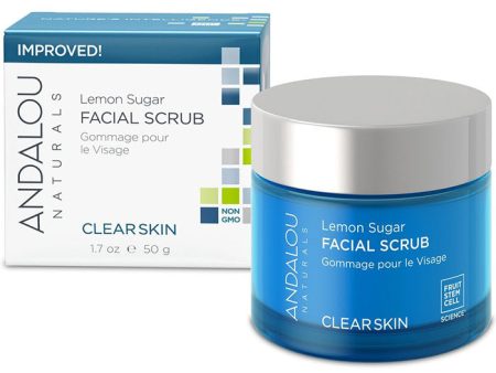 Lemon Sugar Facial Scrub, 1.7 oz, Andalou Naturals Online now