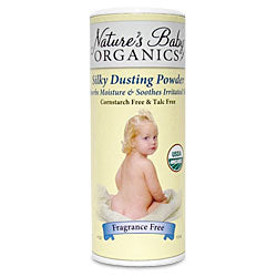 Organic Silky Dusting Powder, Fragrance Free, Talc Free Baby Powder, 4 oz, Nature s Baby Organics Hot on Sale