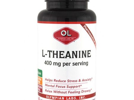 L-Theanine 200mg, 60 Capsules, Olympian Labs Hot on Sale