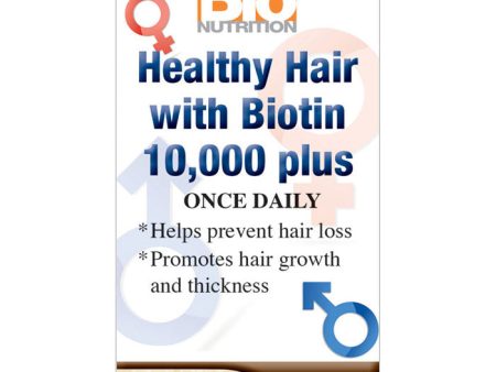 Healthy Hair with Biotin, 60 Vegetarian Capsules, Bio Nutrition Inc. Online Sale