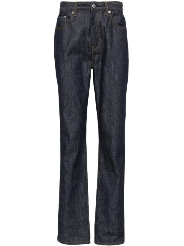 High-Rise Straight-Leg Jeans Hot on Sale