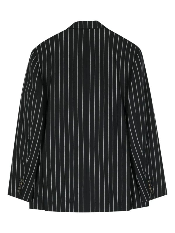 Striped Double-Breasted Blazer on Sale