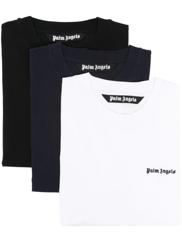 Logo-Embroidered Cotton T-Shirts (Pack Of Three) Online now