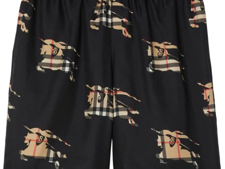 Ekd-Print Elasticated Silk Shorts Online