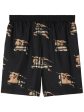 Ekd-Print Elasticated Silk Shorts Online