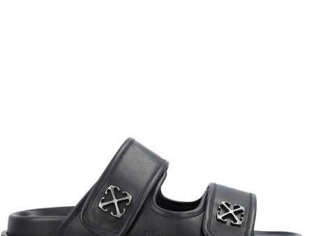 Arrows-Motif Leather Sandals Sale