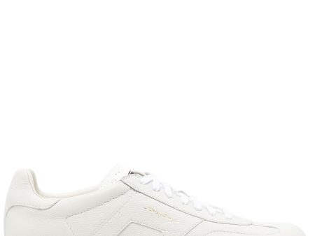 Low-Top Leather Sneakers Hot on Sale