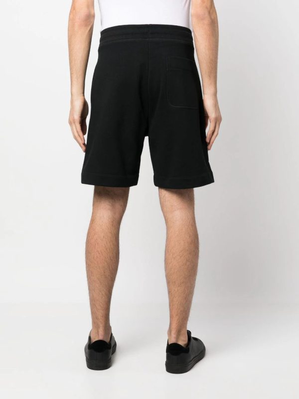 Logo-Print Cotton Track Shorts For Discount