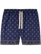 Paisley-Print Cotton Shorts Sale