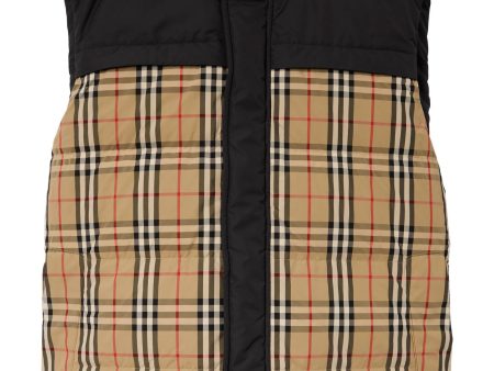 Check-Print Padded Gilet Online Sale