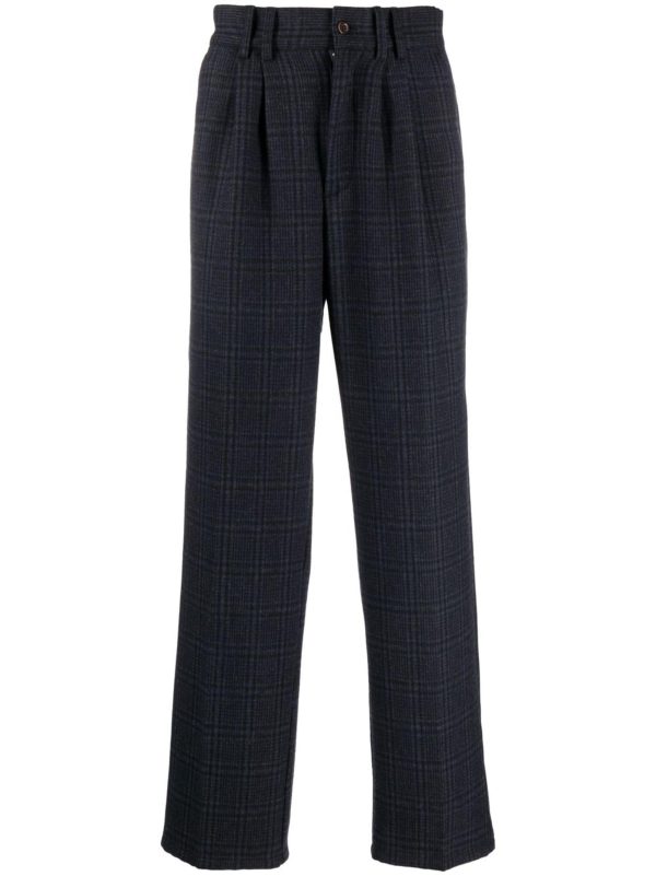 Checked Straight-Leg Trousers Sale