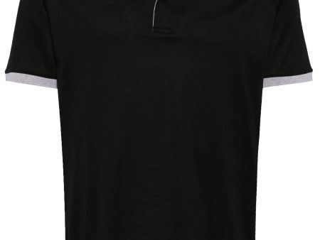 Contrast-Trim Cotton Polo Shirt Online Sale