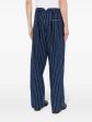 Pinstripe-Pattern Wide-Leg Trousers Hot on Sale