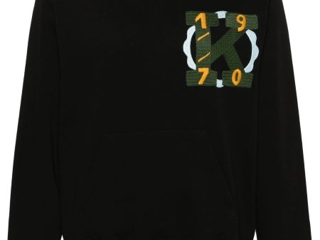 Logo-Embroidered Cotton Hoodie Discount