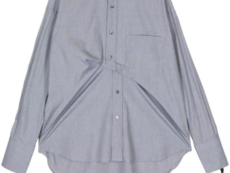 Draped Cotton Shirt on Sale