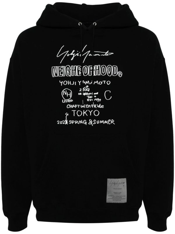 Logo-Print Cotton Hoodie on Sale