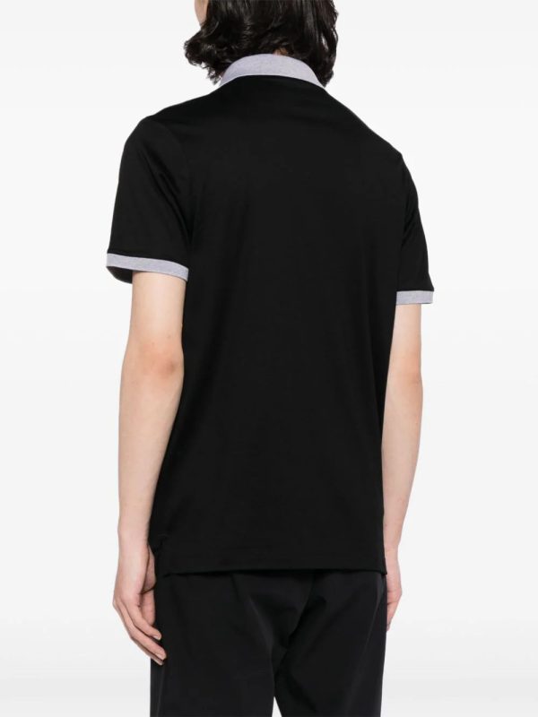 Contrast-Trim Cotton Polo Shirt Online Sale