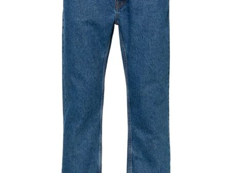 Monogram-Embroidered Straight-Leg Jeans Cheap