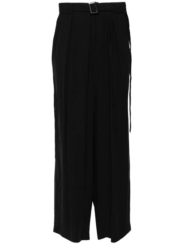 Belted Wide-Leg Trousers For Sale