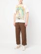 Graphic-Print Corduroy Trousers Online Hot Sale