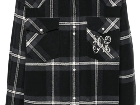 Checked Cotton-Flannel Shirt Jacket Supply