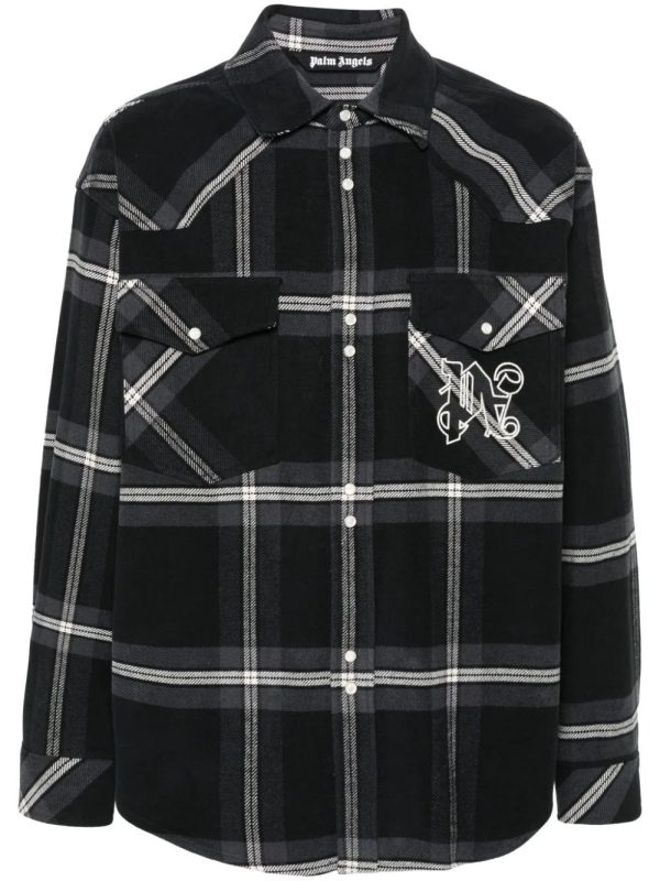 Checked Cotton-Flannel Shirt Jacket Supply